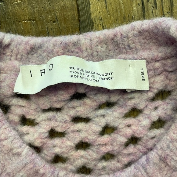 IRO knitted Small Light purple and cream Sweater - Picture 6 of 6